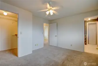 Very large Primary Suite with 3/4 bath and walk-in shower, and walk-in closet
