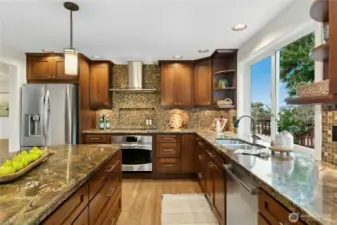 Kitchen includes large pantry