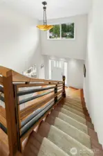 Custom banister designed by NK Woodworking & Design