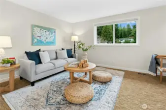 Fifth Bedroom, currently staged as a bonus room