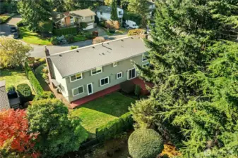 Another look at the backyard. Quiet street in Somerset.