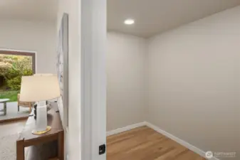 Closet system on order to be installed before closing.