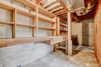 Large Storage Room and/or Shop in Basement, just behind the Rec Room/Game Room. Great for those Costco runs! Could be a nice wine cellar, too!