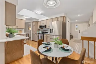 Breakfast area off the kitchen.
