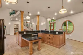 Prep station, and beverage fridge