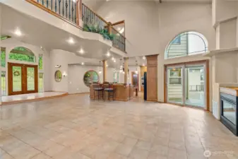 Dining room looking into kitchen