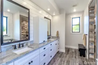 Main Floor Primary Bath Dual Vanity