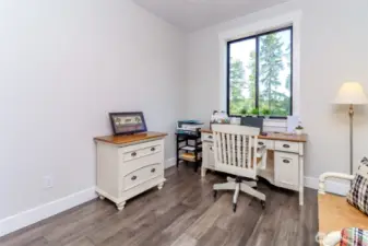 Main Floor Office with view of the meadow
