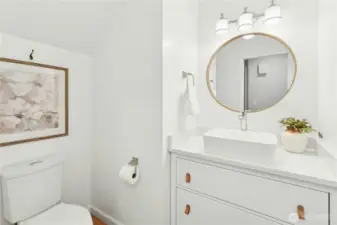 Main floor powder room.