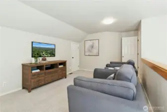 Bonus area above garage with separate stair case on opposite end of home from primary bedroom.