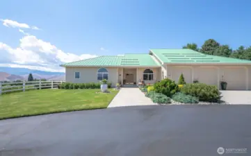 Located up a sweet private drive..