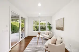Great flex space off the kitchen with an amazing view