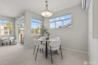 Dining room will fit a much larger table!