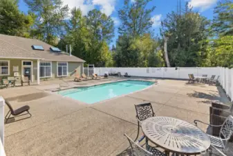 Picture summer days by the outdoor pool!