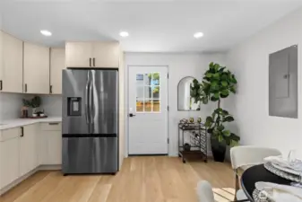 Back Yard access from kitchen