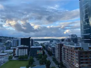Watch the float planes while eating dinner.