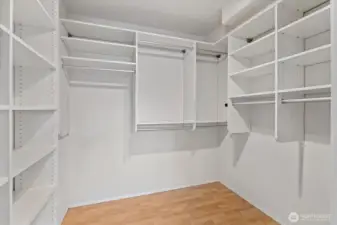 Primary walk-in closet