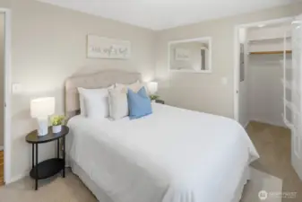 Guest Bedroom #1 with walk-in closet