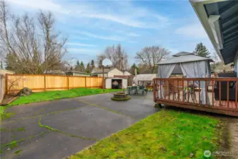 New fence along back