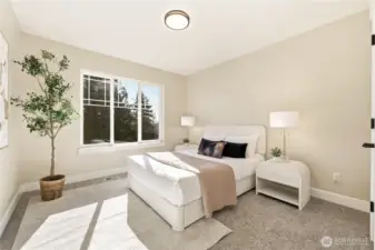 A second bedroom upstairs