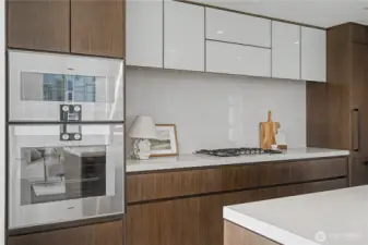 Chef’s kitchen with premium stainless appliances