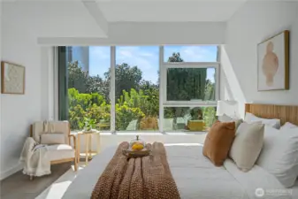 Primary suite with 5-piece bath