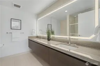 Spa-inspired bathrooms with designer tile