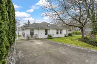 Side of Home with second driveway