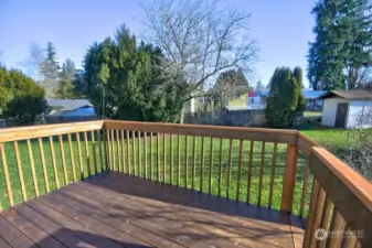 Deck off the kitchen