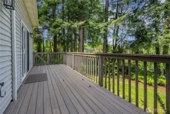 Large composite deck.