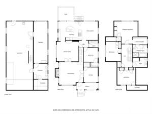 Floor plan - Unfinished basement with outdoor access provides 650 Sq ft + of potential