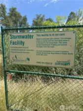 Storm Water Facility Near E Property Line