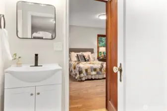 3/4 bathroom on main floor