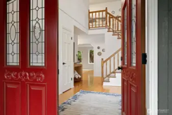 Warm inviting entry with timeless character
