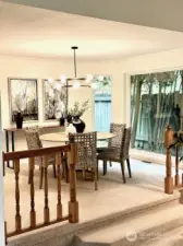 Dining Room with large new Anderson windows