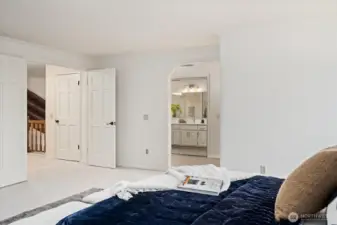 Seamless access to newly remodeled bathroom