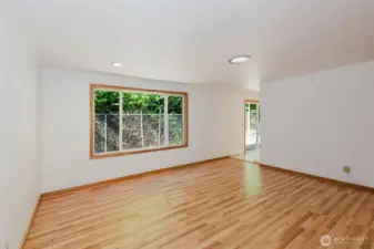 Great wall for tv or open it up to the kitchen area