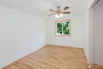 Every bedroom has new base, window & door trim.