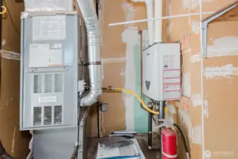 On demand water heater  Natural Gas Furnace