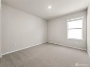 Bedroom 2.  Finishes and options will vary.