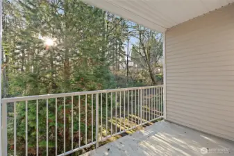 Covered Deck - Backs to Greenbelt