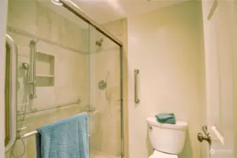 Primary step-in shower