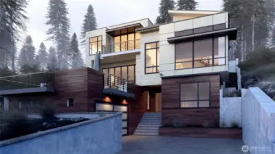 Rendering only. Not of actual house.