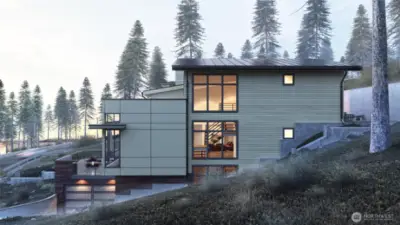 Rendering only. Not of actual house.