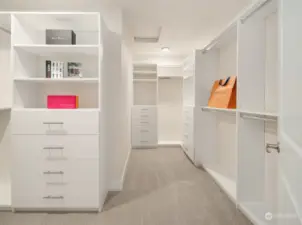 Owner Suite amazing walk-in closet