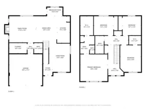 Floor Plan for Main & Upper Level