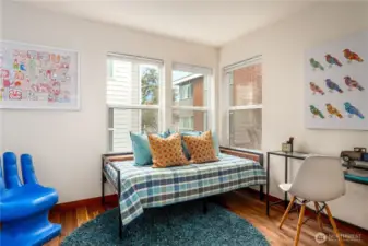 Secondary bedroom on entry level