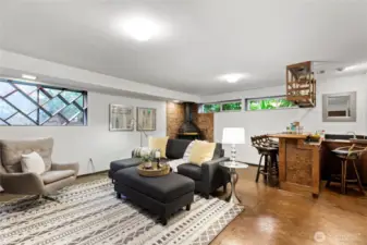 You will love the basement in this home!  All kinds of room to do whatever you like.  Play room?  Media room? Home office?  You decide!