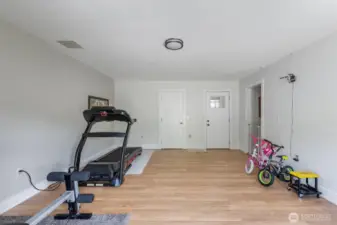 Access to back patio/yard.