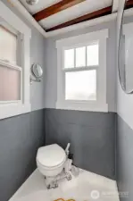 Bathroom has a shower - or use the bathrooms in the cabana.